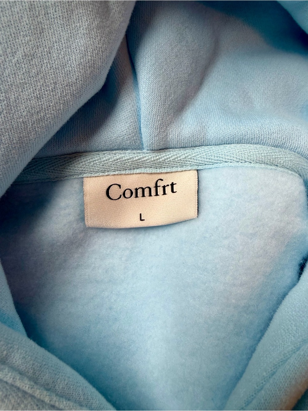 COMFRT ๐ Pastel Hoodie (L) and Shorts (M) Set ๐ Baby Blue - Picture 6 of 8